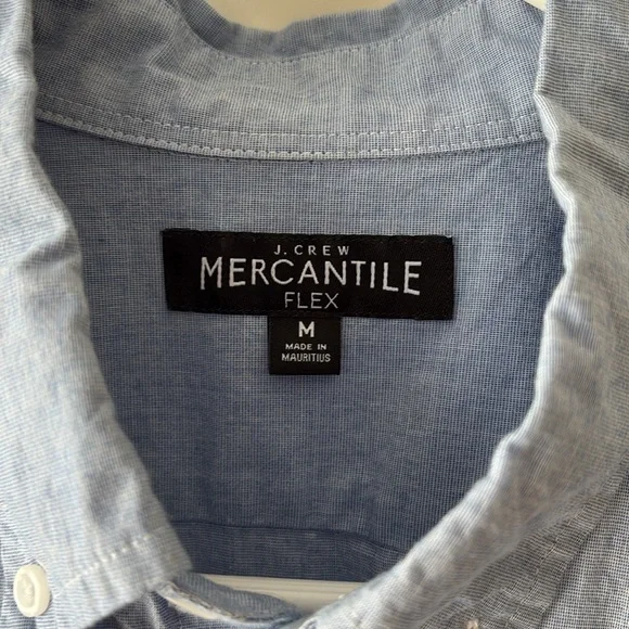 Men’s J. Crew Mercantile Flex Light Blue Button Down - Picture 3 of 5